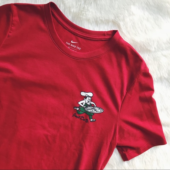 Nike Tops - Nike Red Pizza Delivery Dri-Fit Tee